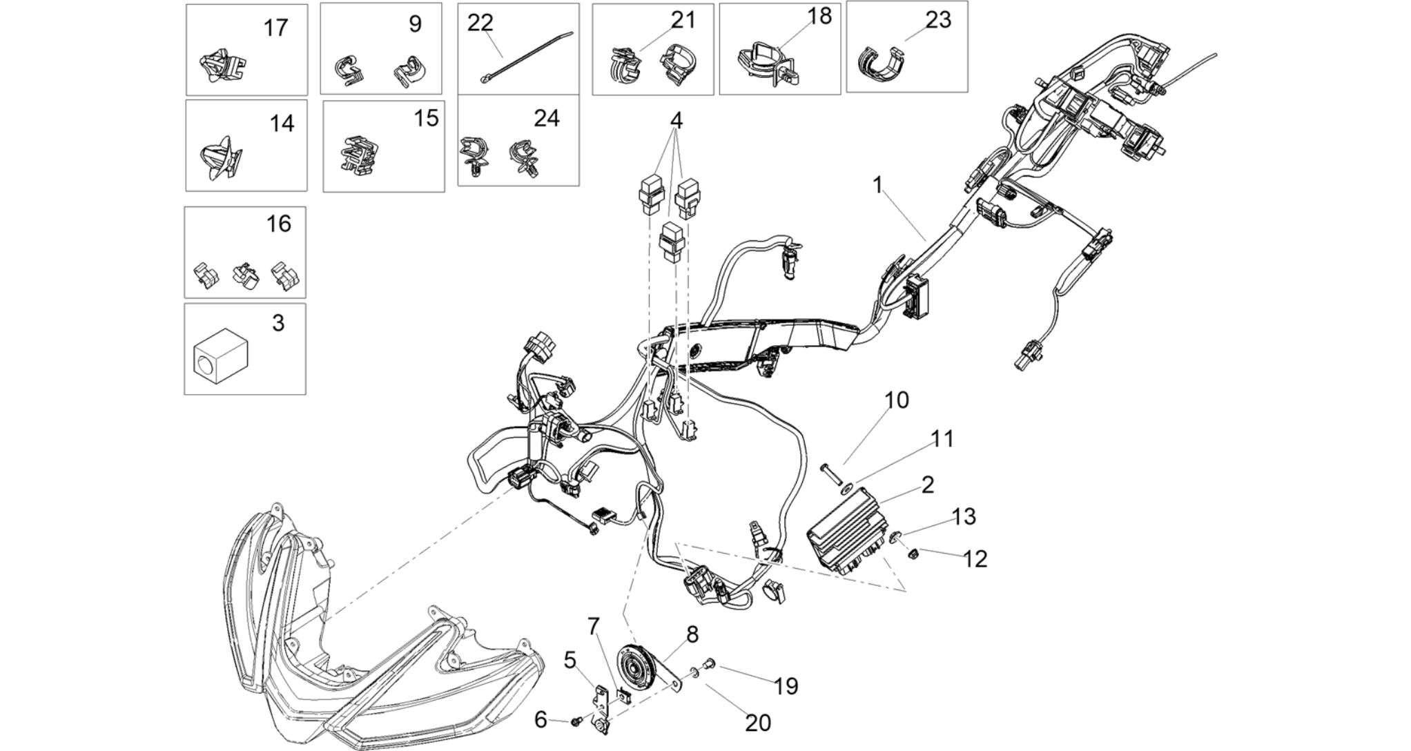 Front electrical system