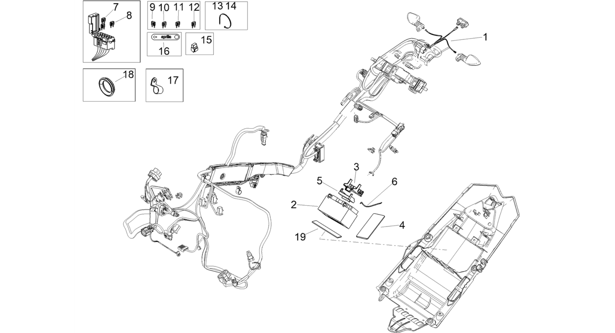 Rear electrical system
