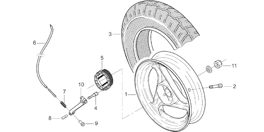 Rear wheel