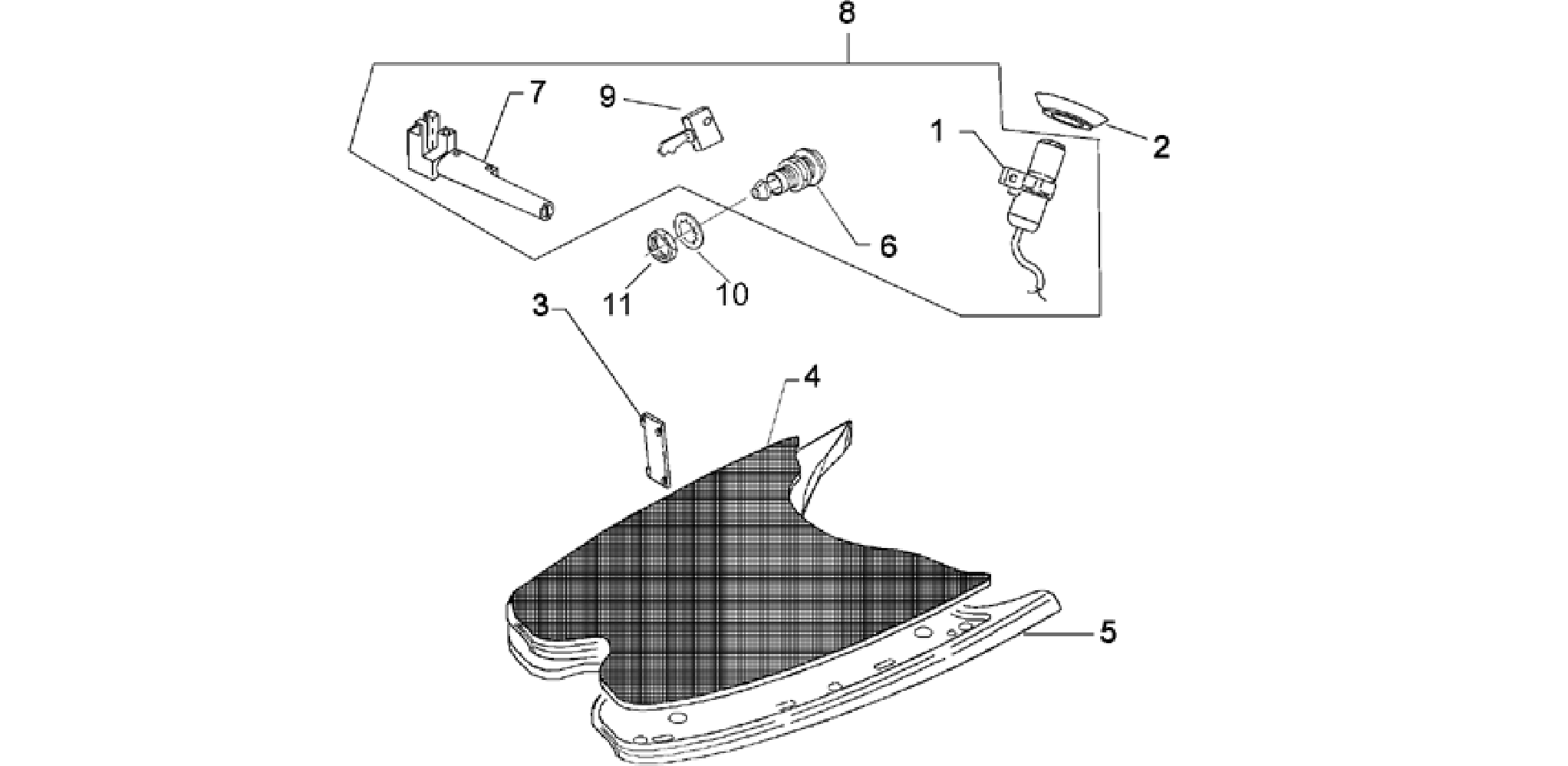 Floor panel lock