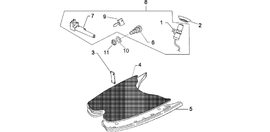 Floor panel lock