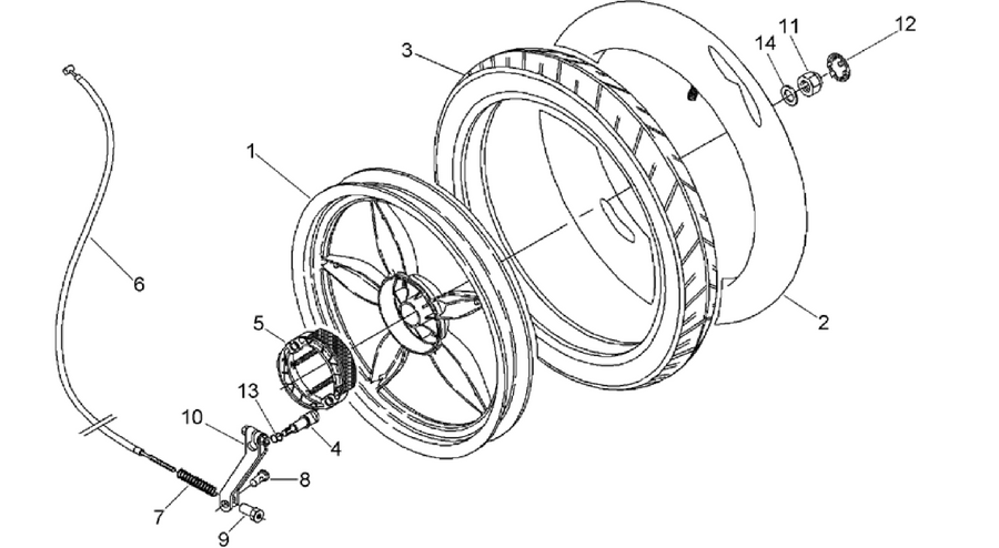 Rear wheel