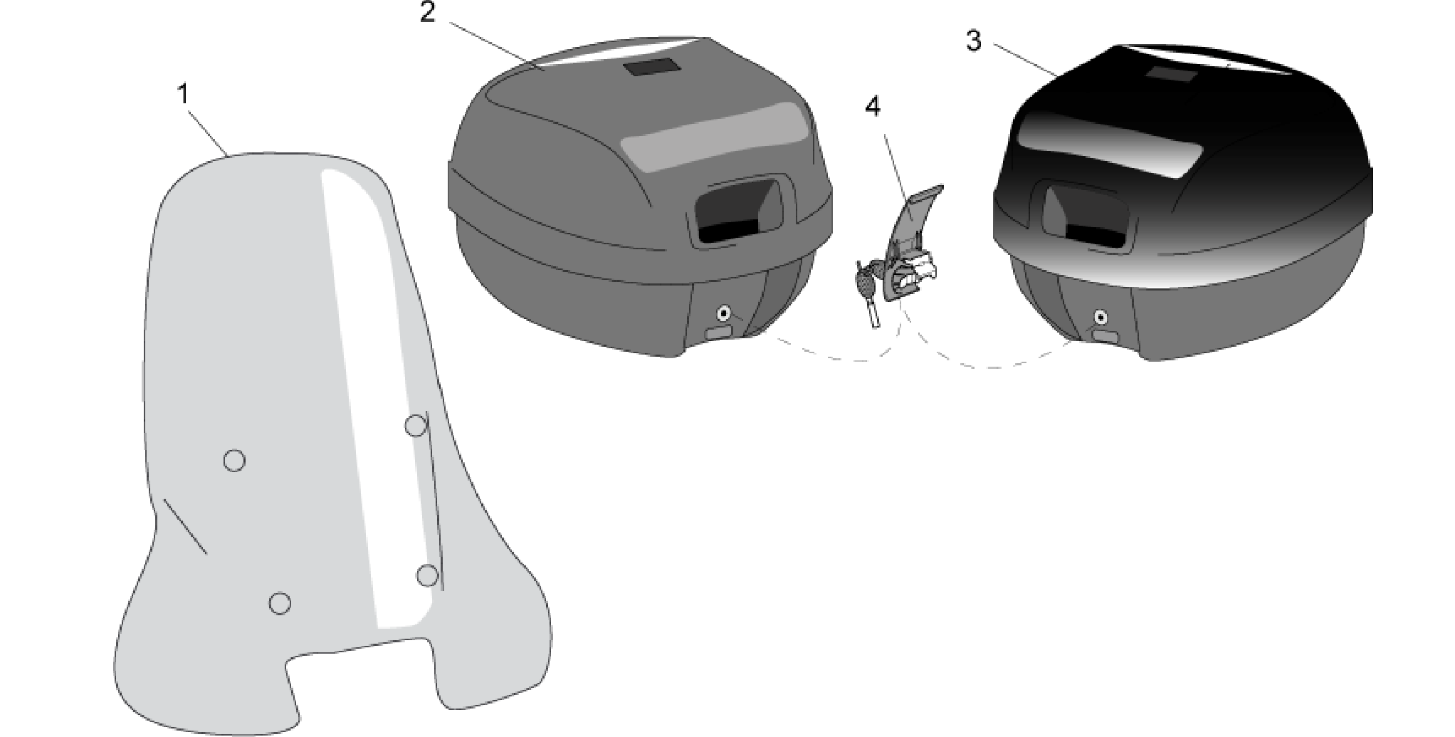Acc. - Windshields/Top cases