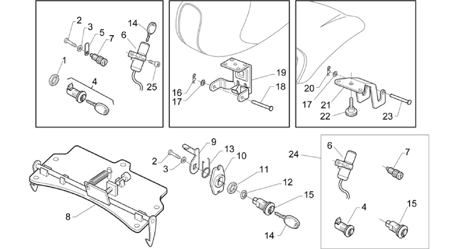 Lock hardware kit
