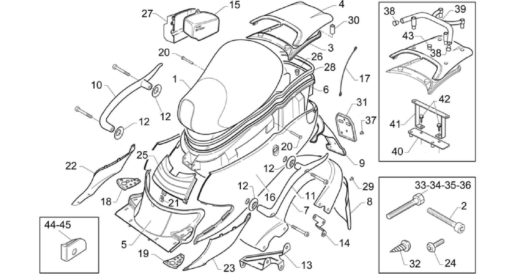Rear body