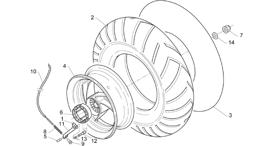 Rear wheel