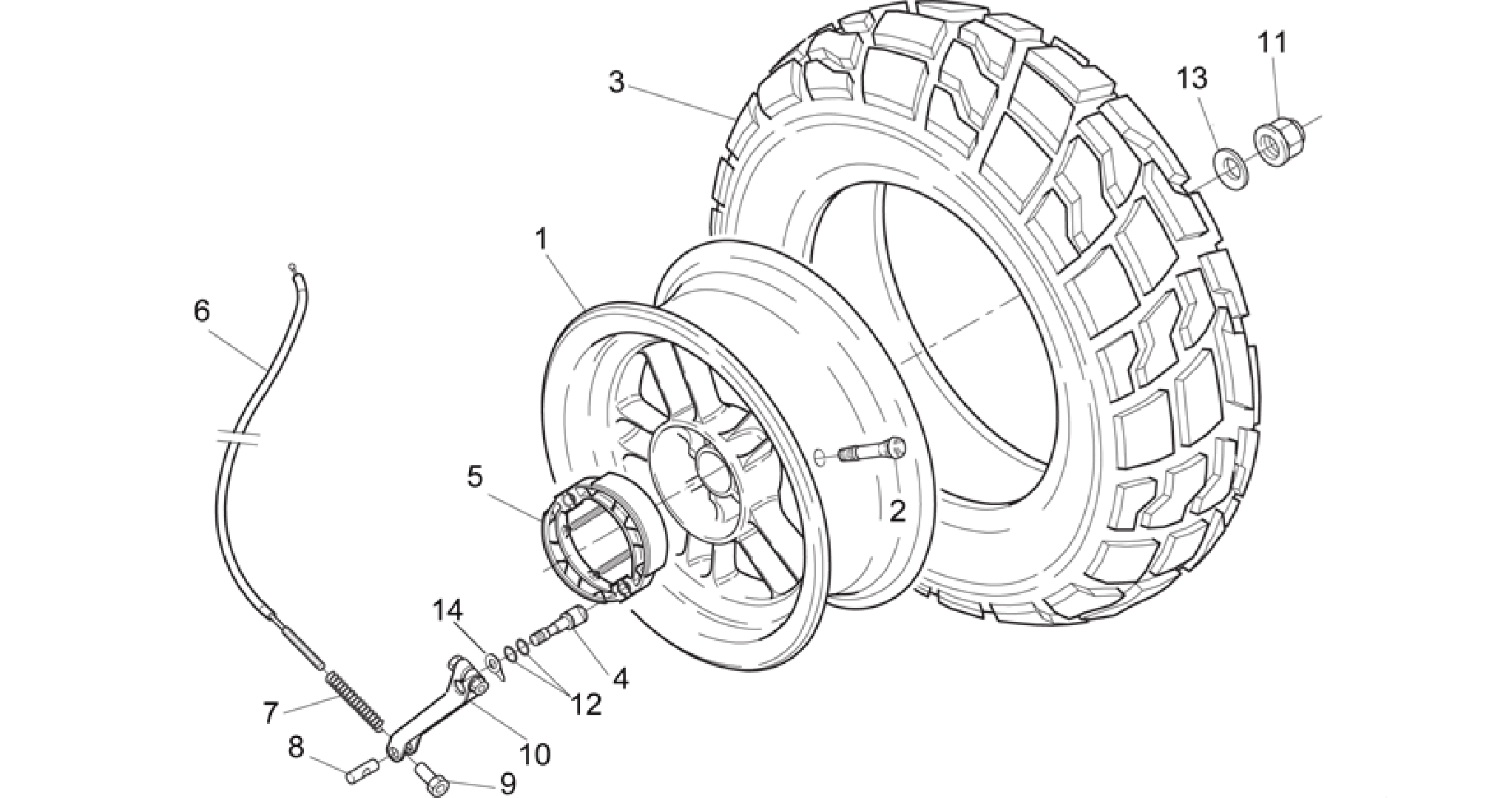 Rear wheel