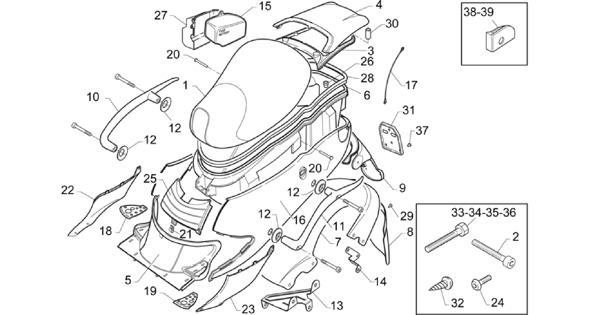 Rear body