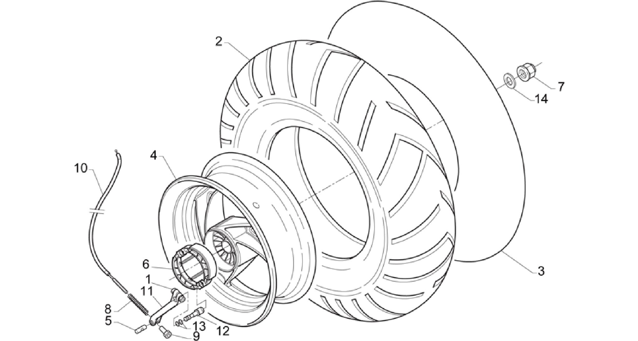 Rear wheel