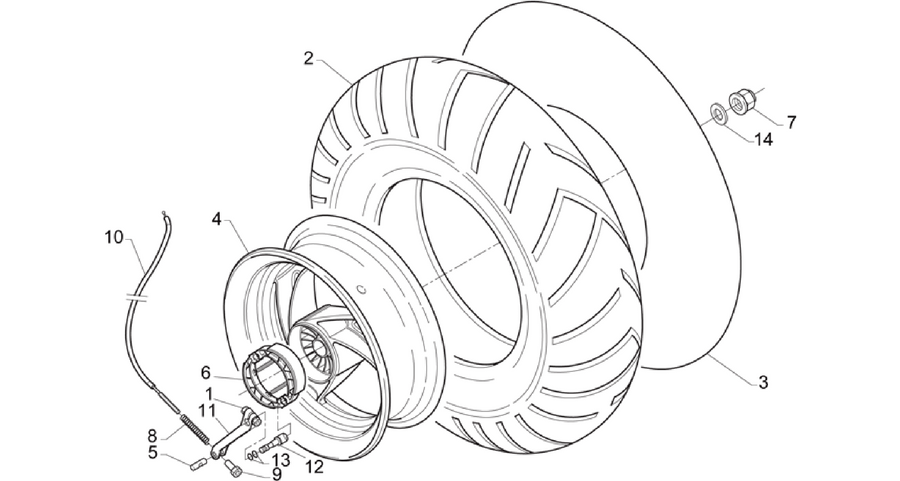 Rear wheel