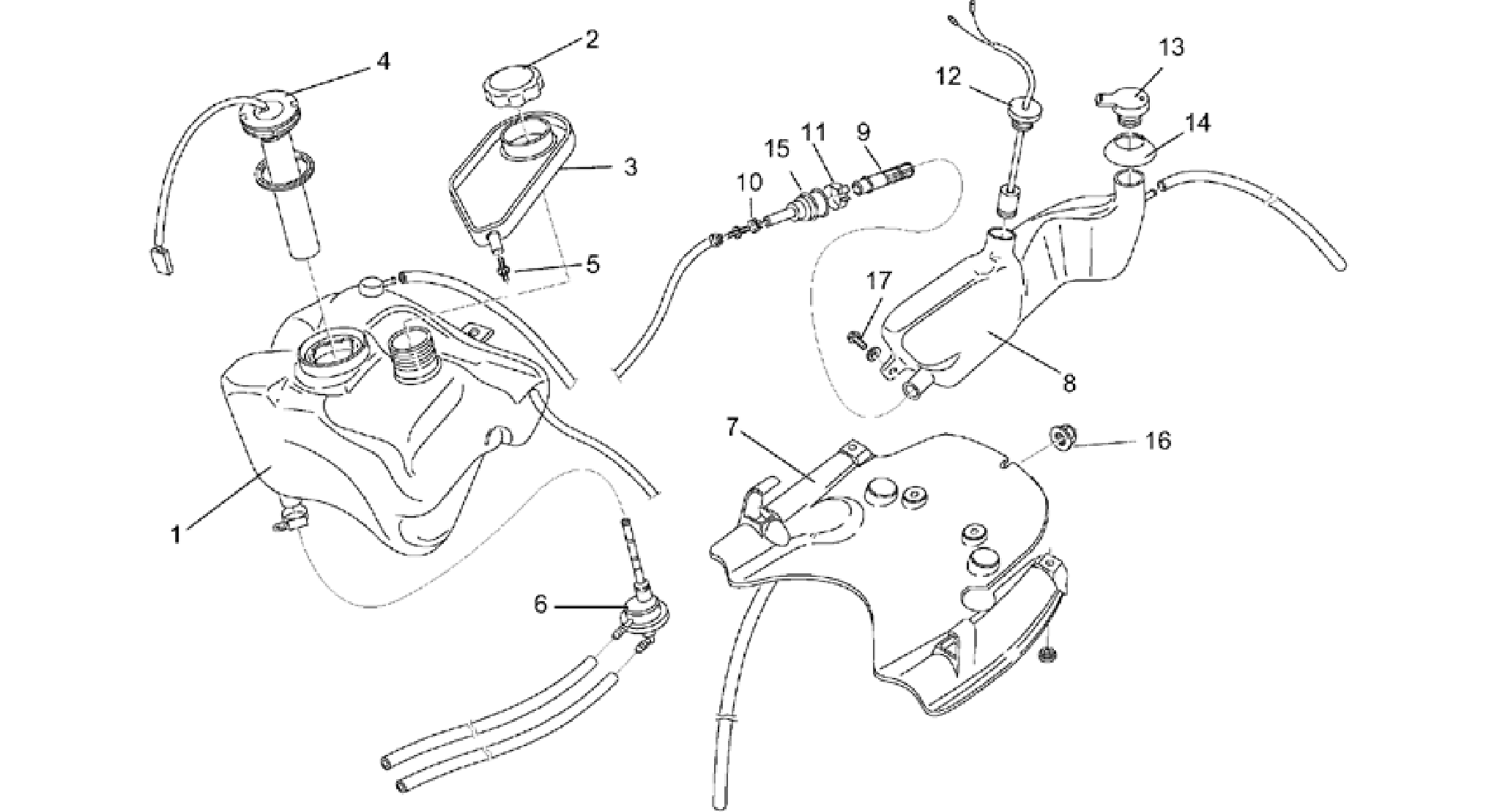 Oil and fuel tank