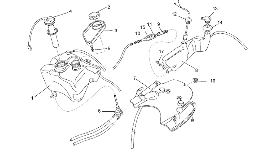 Oil and fuel tank
