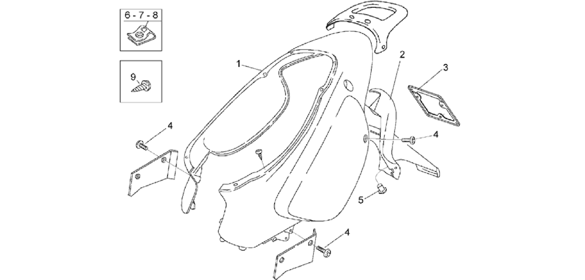 Rear body I