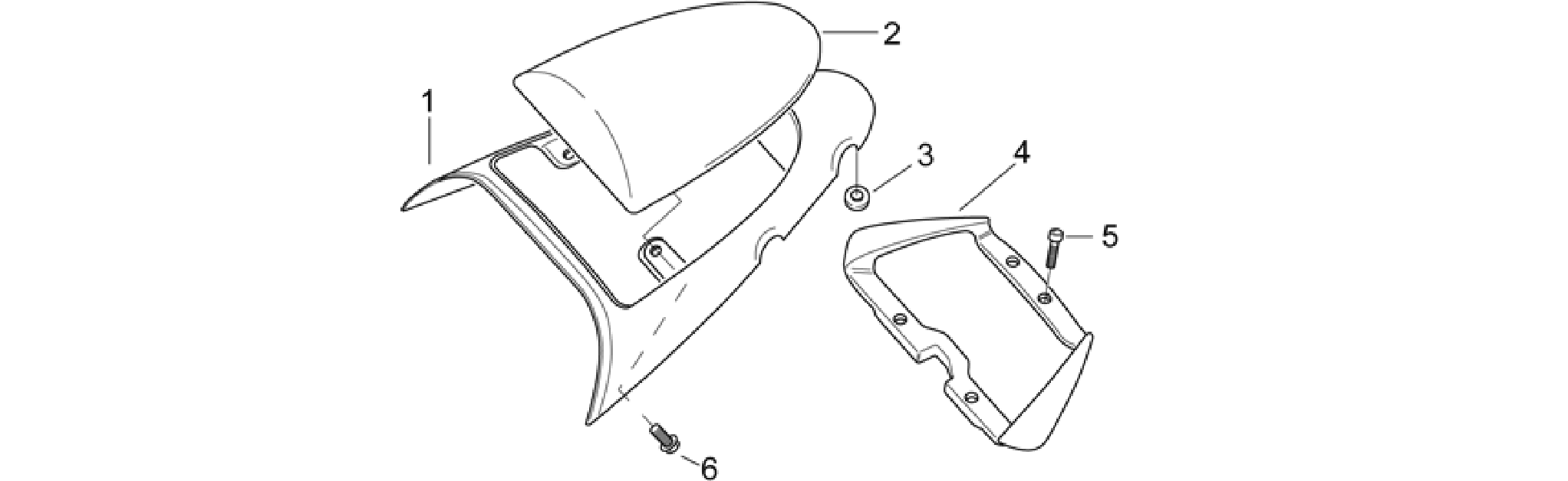 Rear saddle