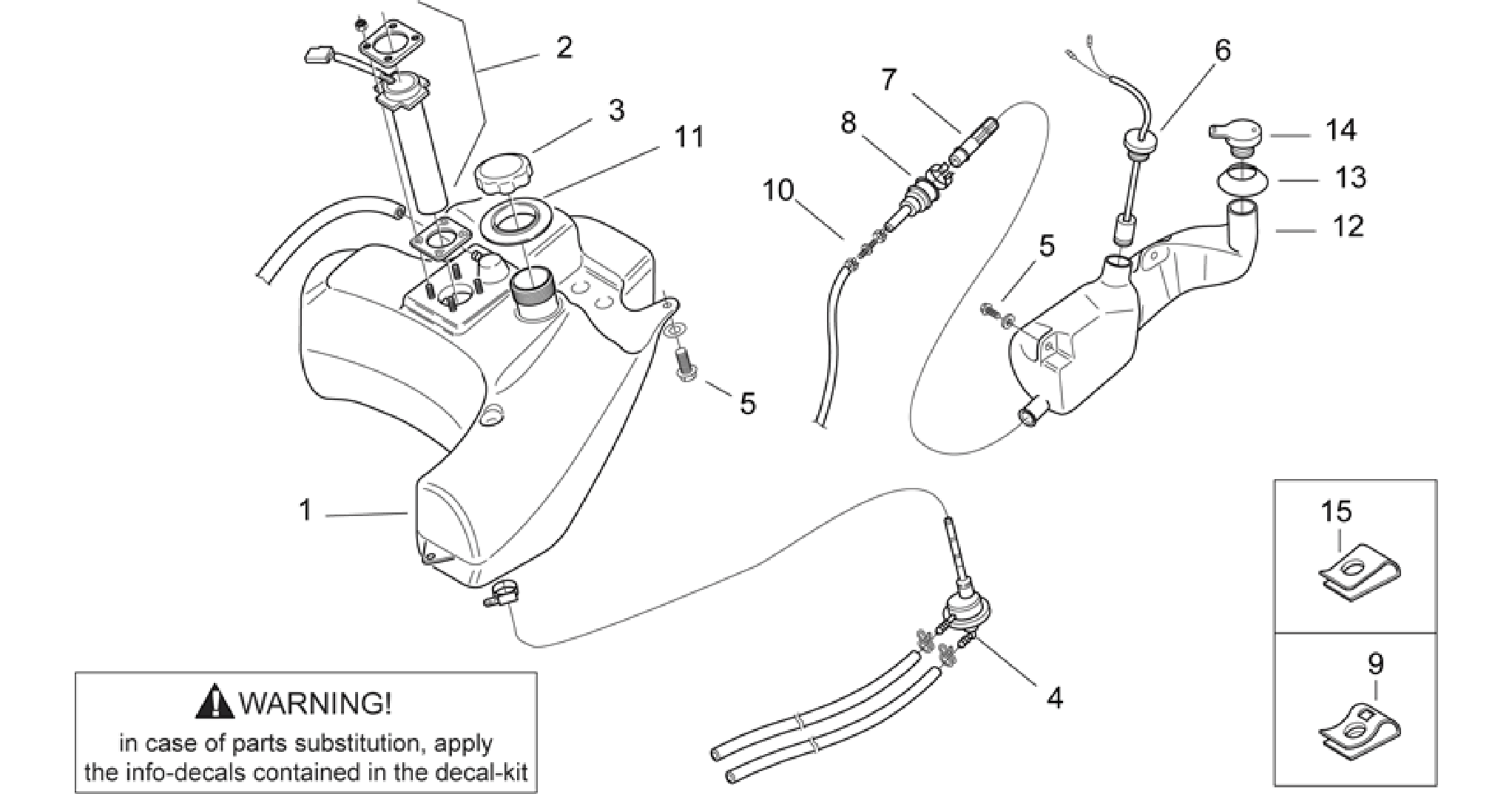 Oil and fuel tank