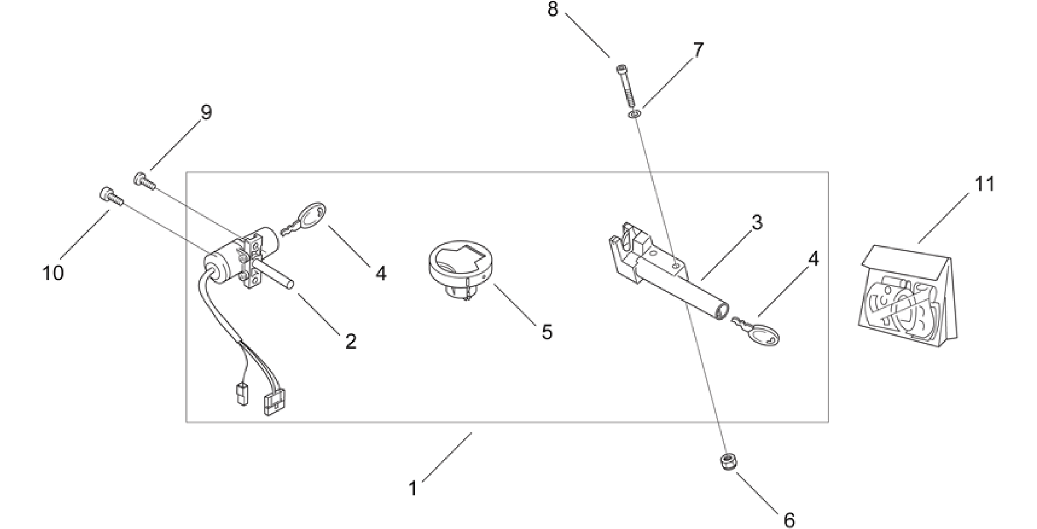 Decal and Lock hardware kit