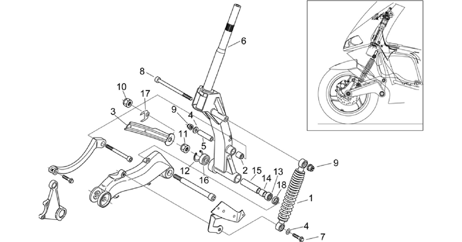 Front shock absorber II