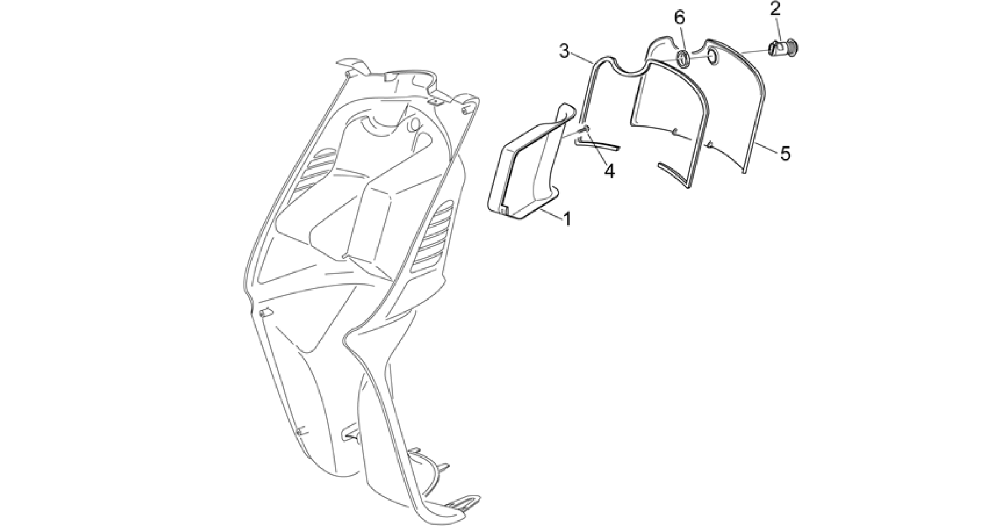 Central body II - Glove comp.door