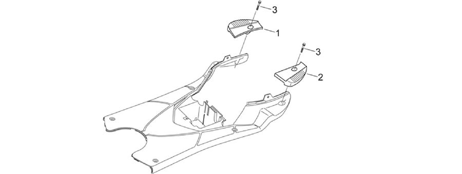 Central body III - Rear foot rests