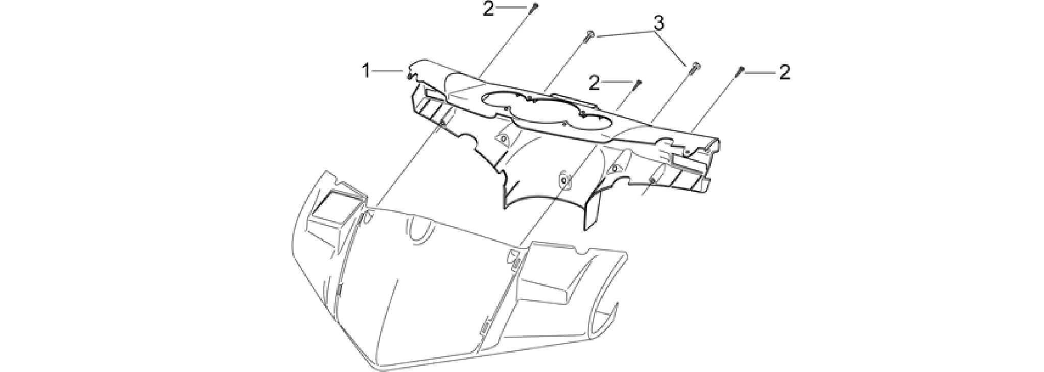 Front body II - Dashboard holder
