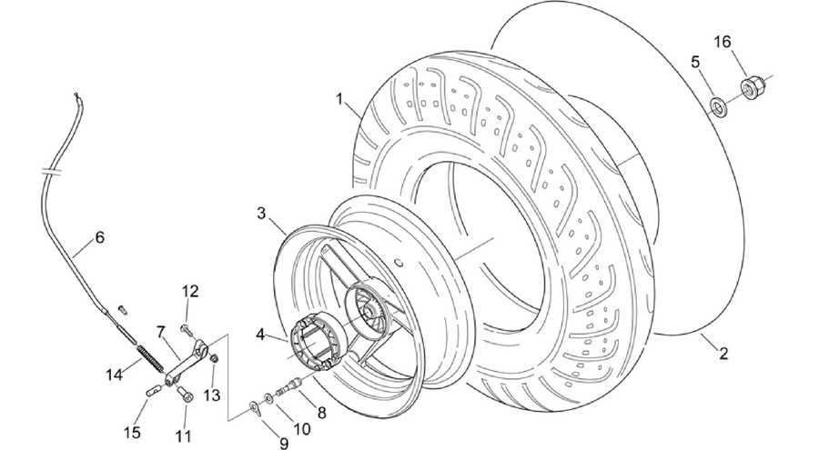 Rear wheel