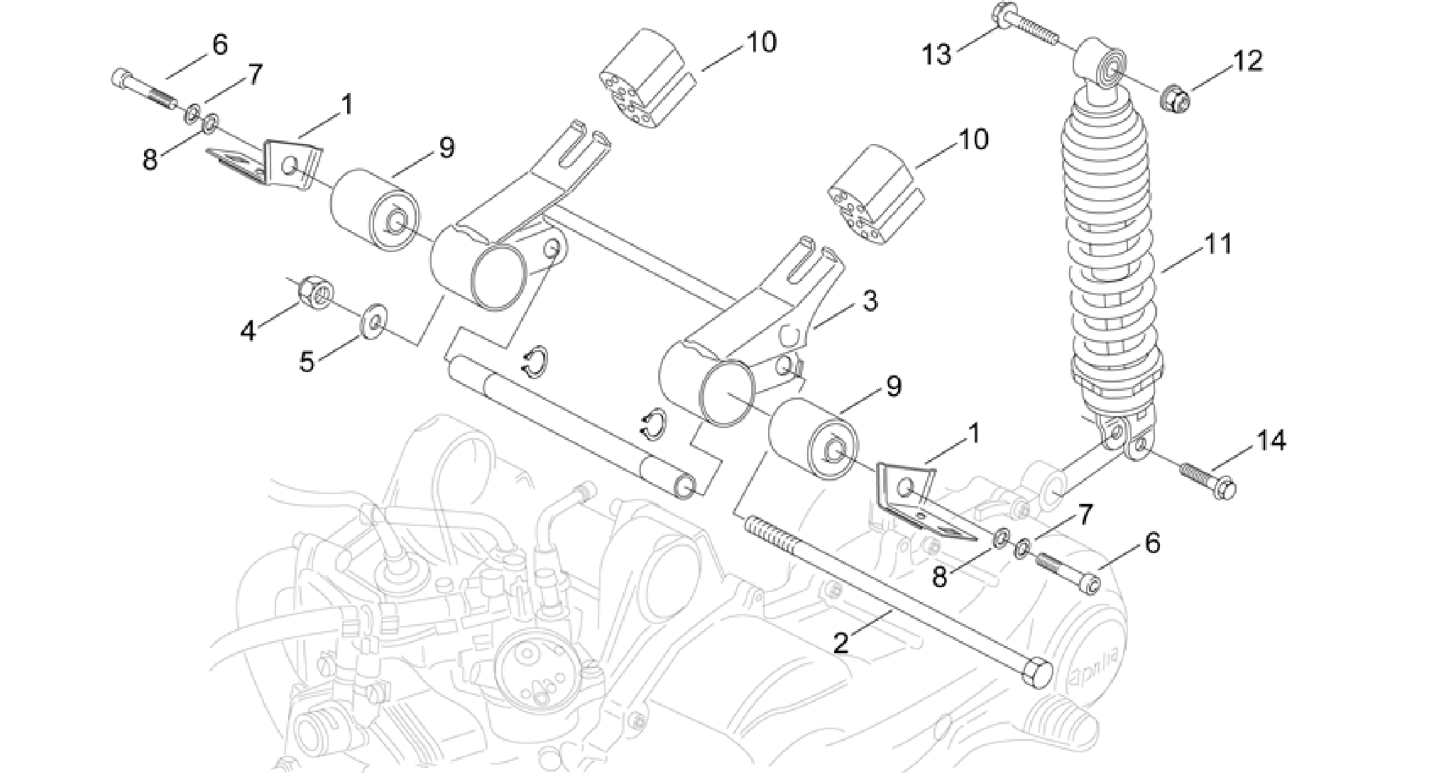 Connecting rod and shock absorber