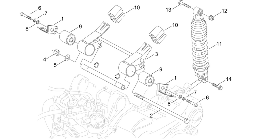 Connecting rod and shock absorber