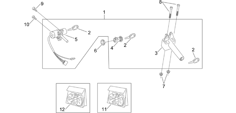 Decal - Lock hardware kit
