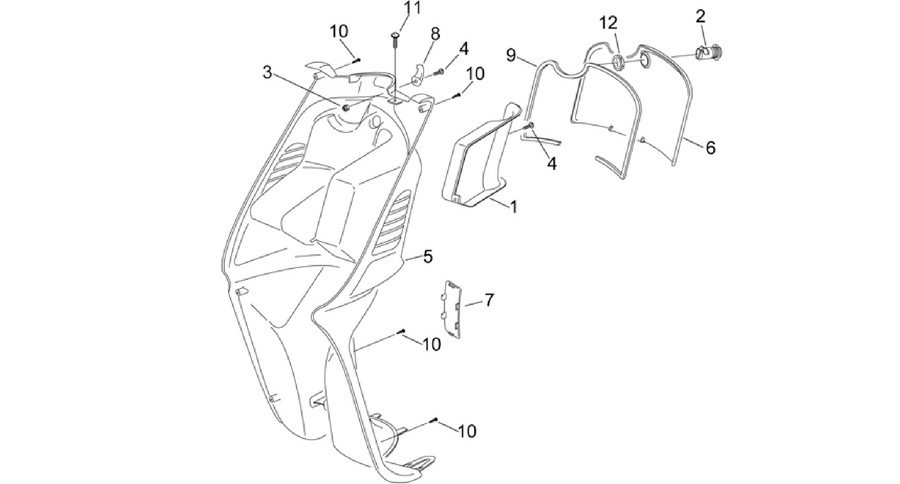 Front body - Internal shield