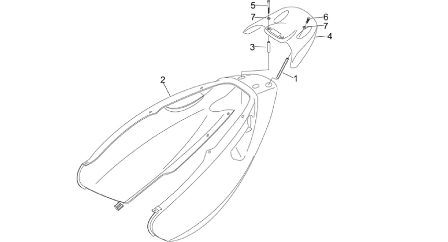 Rear body - Rear fairing