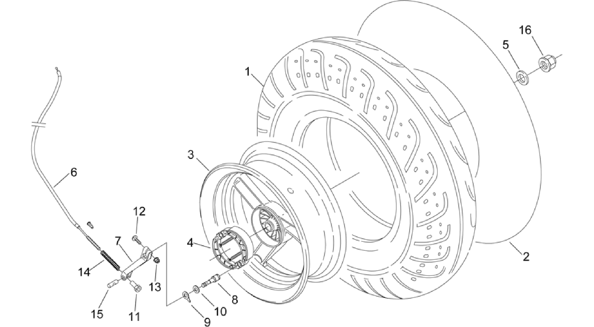 Rear wheel