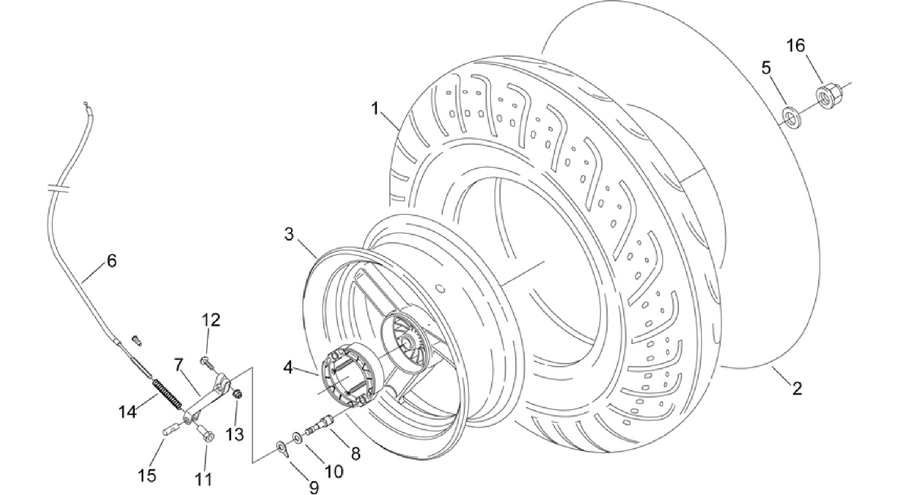 Rear wheel
