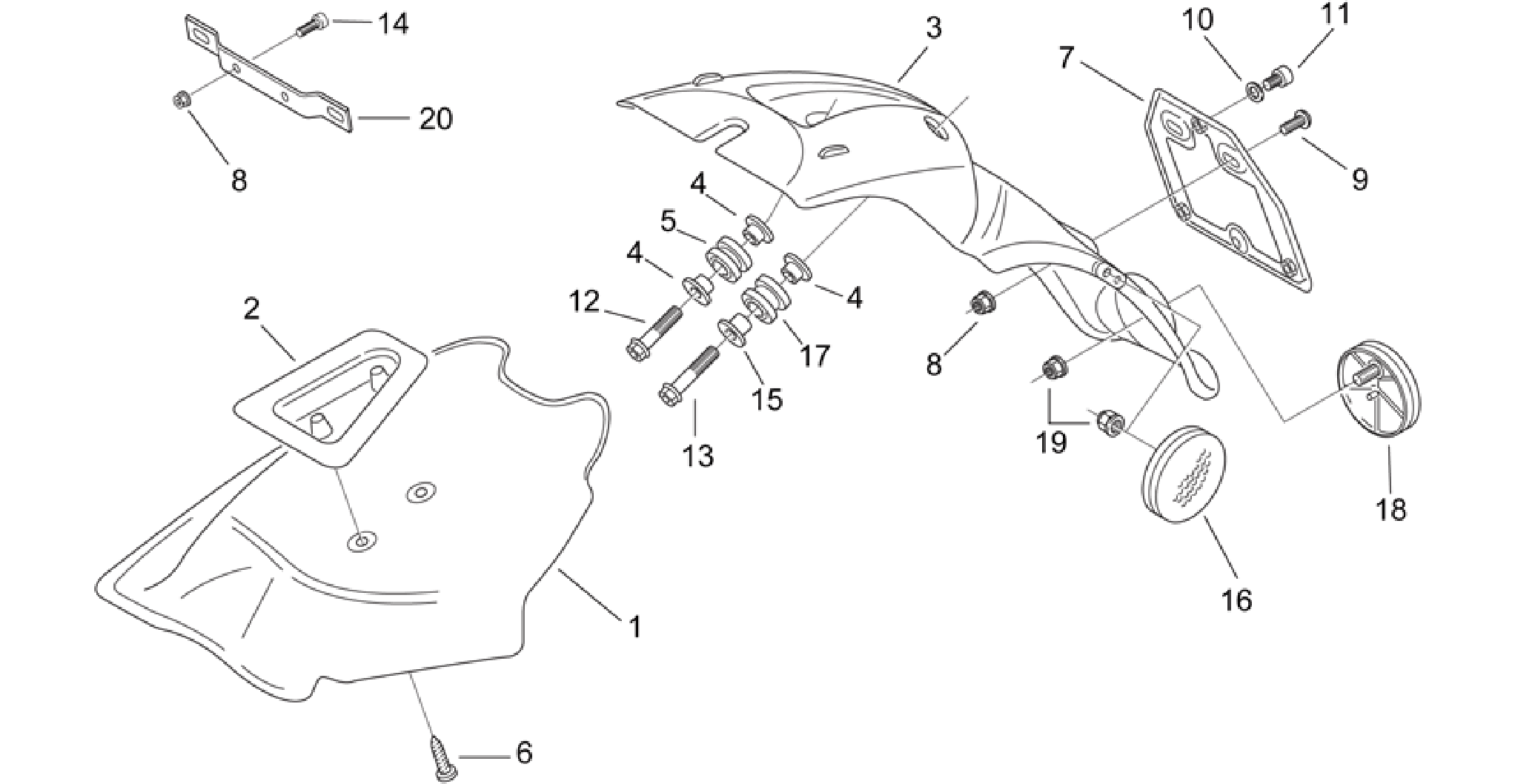 Rear body III - Mudguard