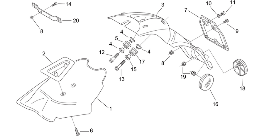 Rear body III - Mudguard