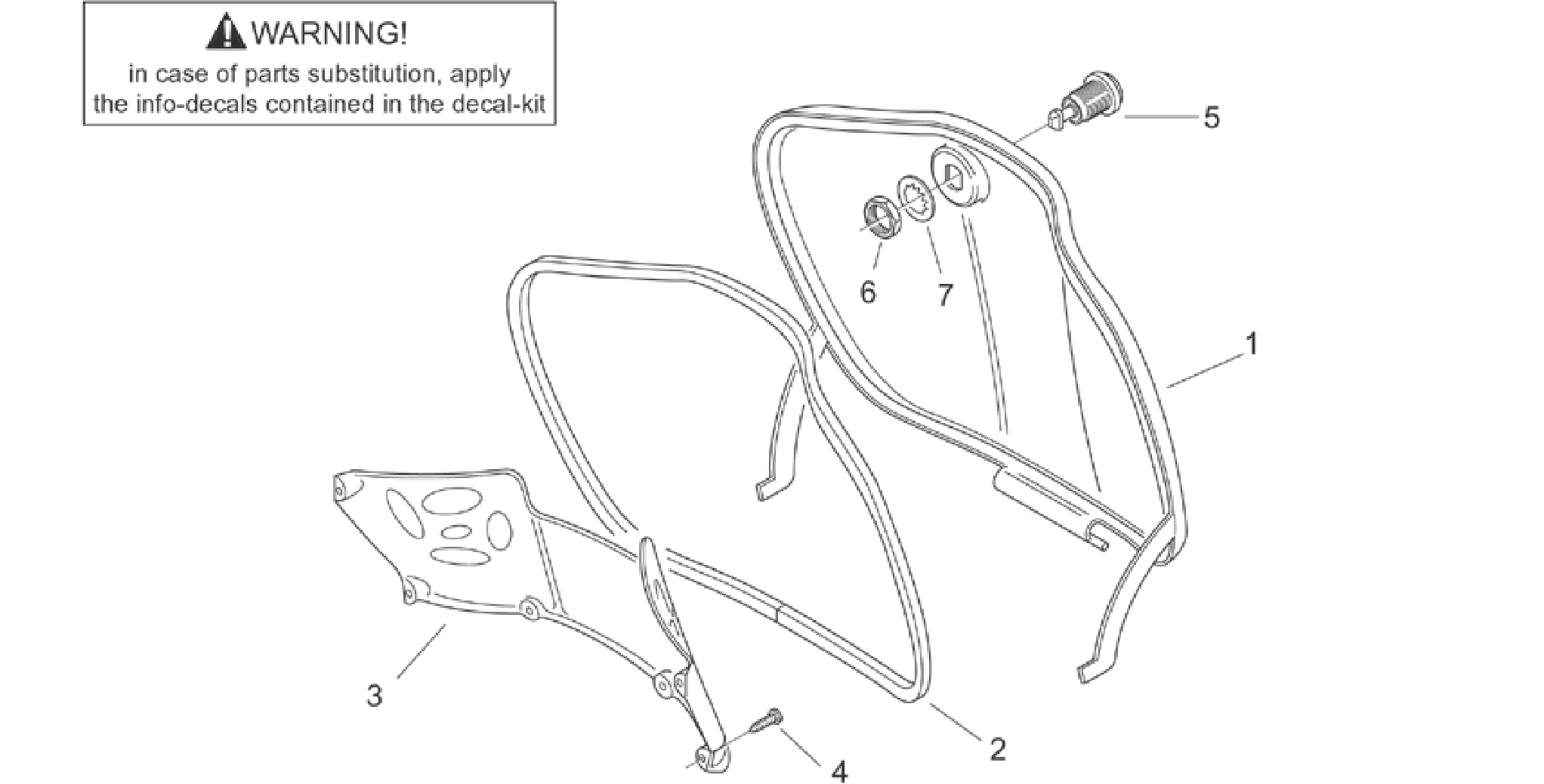 Central body I - Glove comp.door