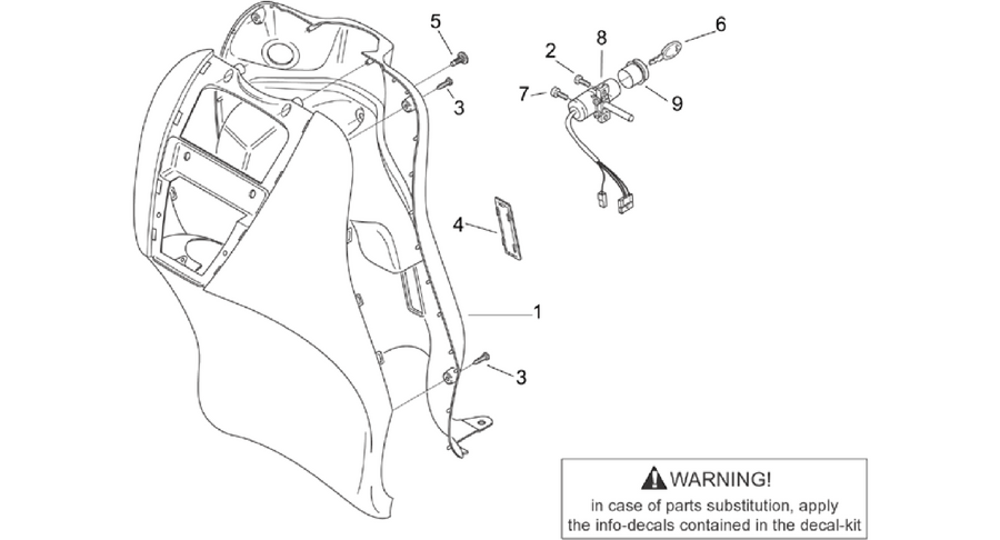 Front body V - Internal shield