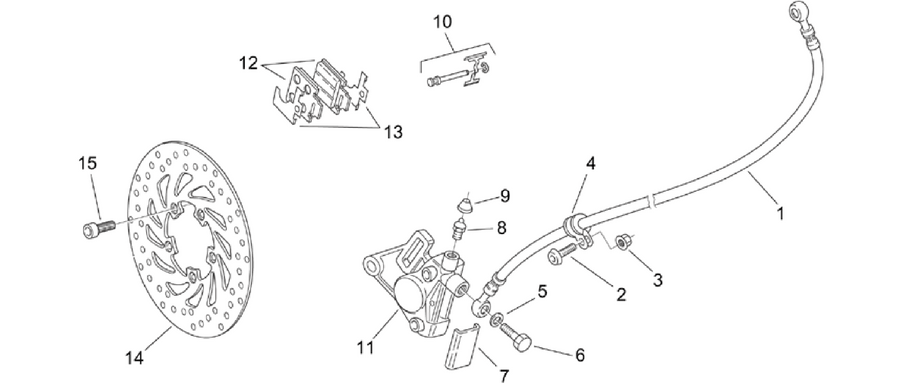 Front brake caliper