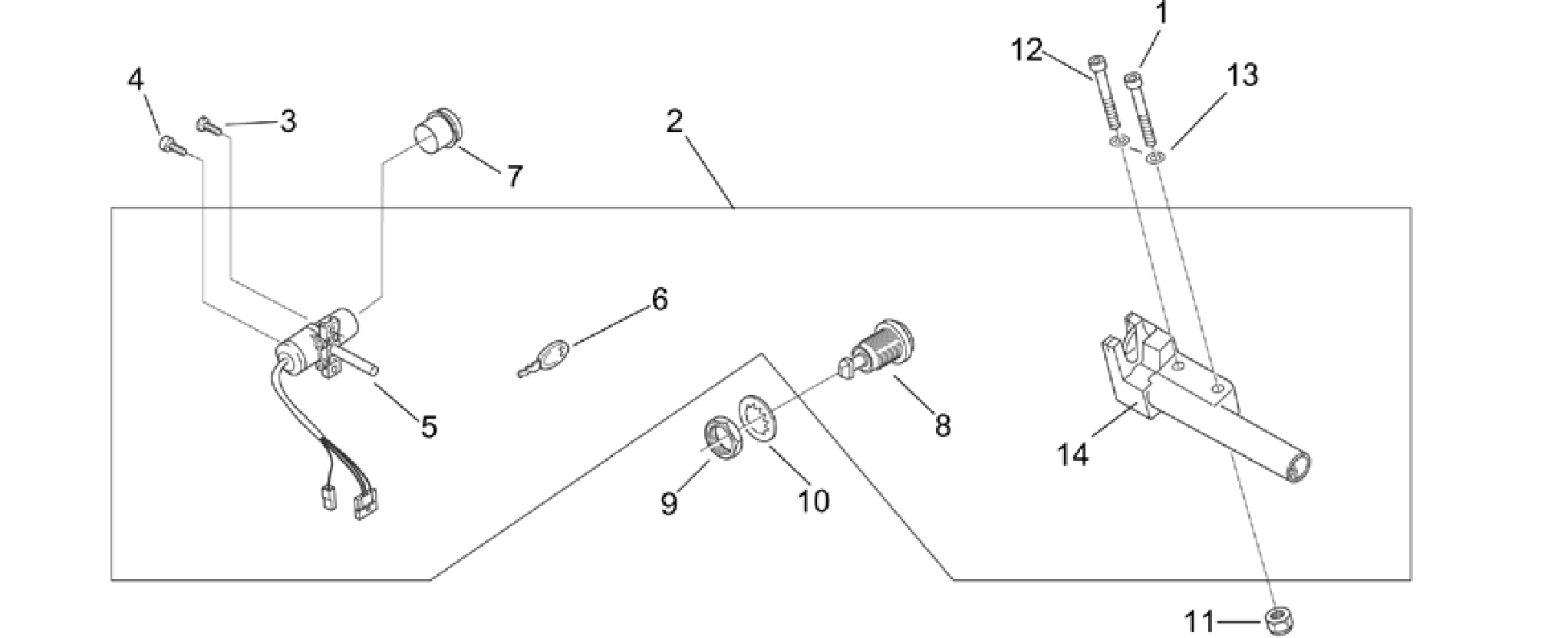 Lock hardware kit