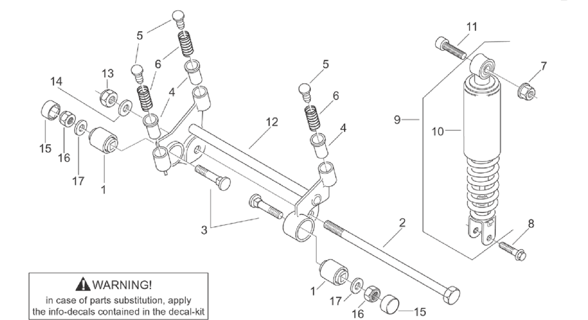 R.shock absorber-connect. Rod