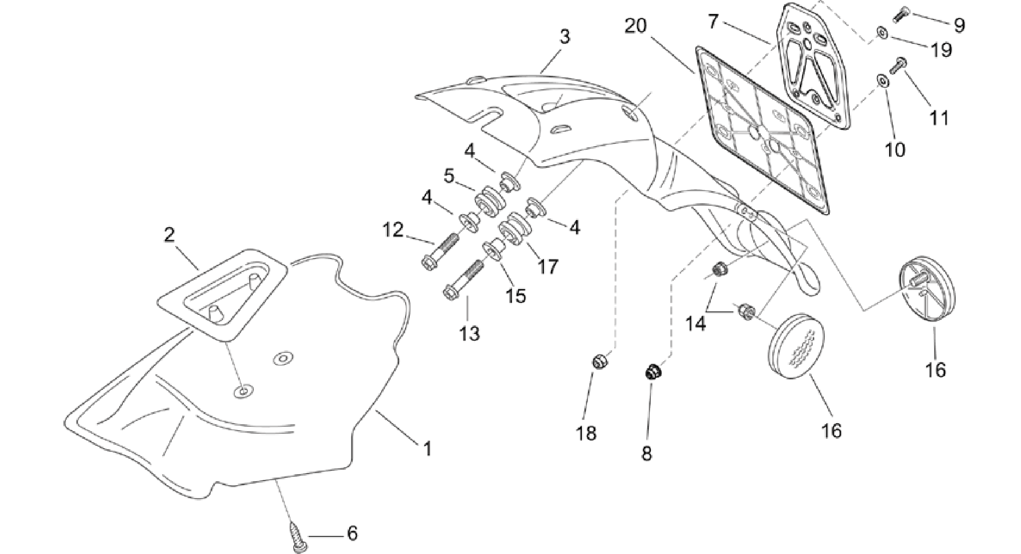 Rear body III - Mudguard