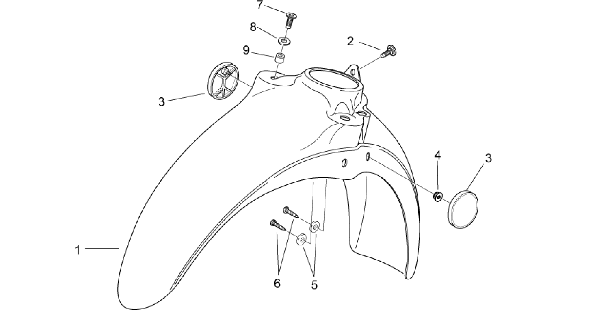 Front body VI - Front mudguard