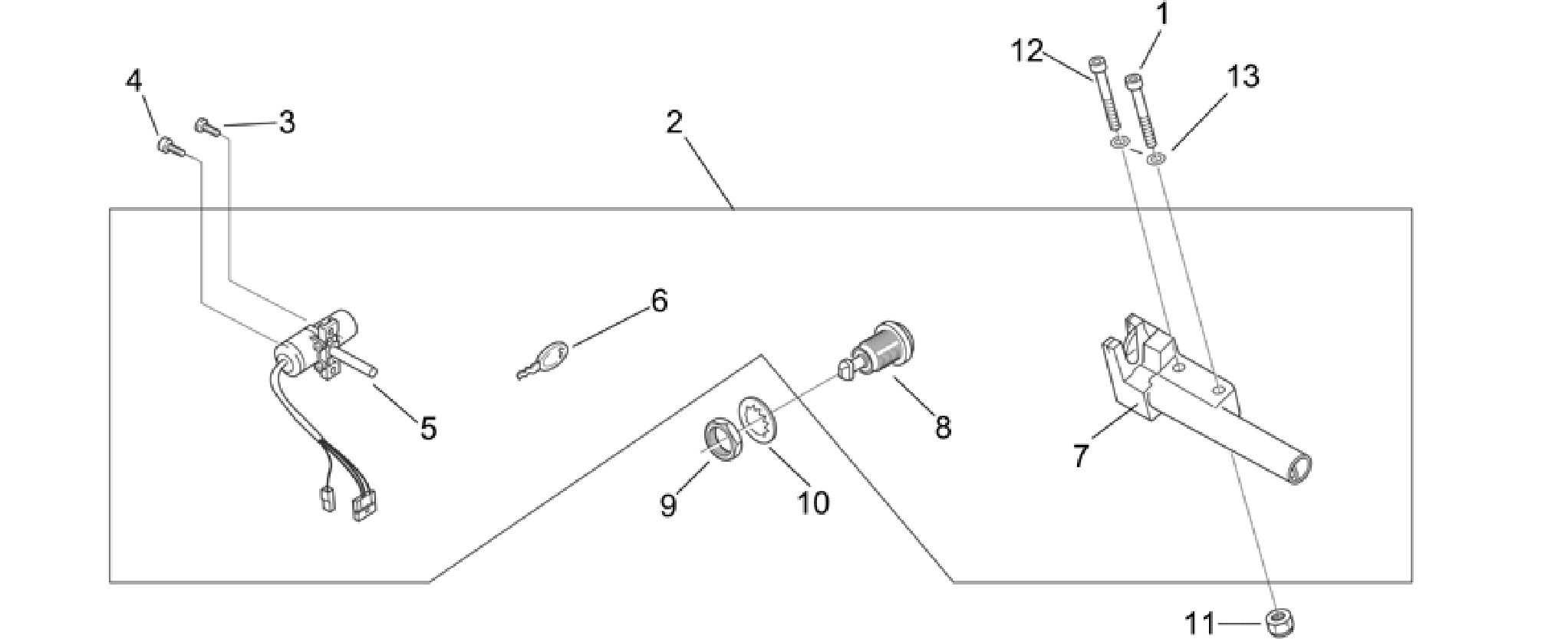 Lock hardware kit