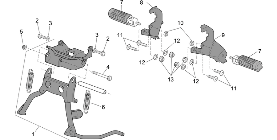 Foot rests - Lateral stand