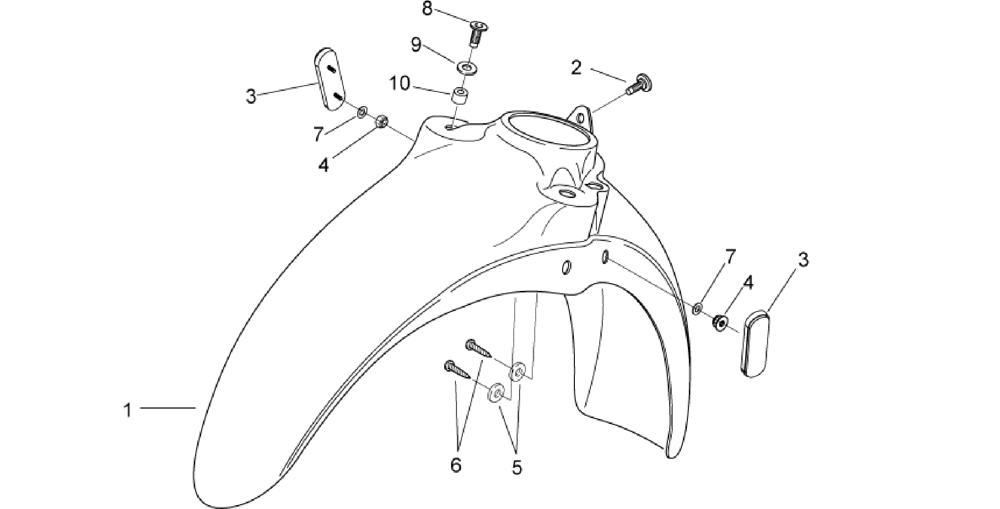 Front body VI - Front mudguard