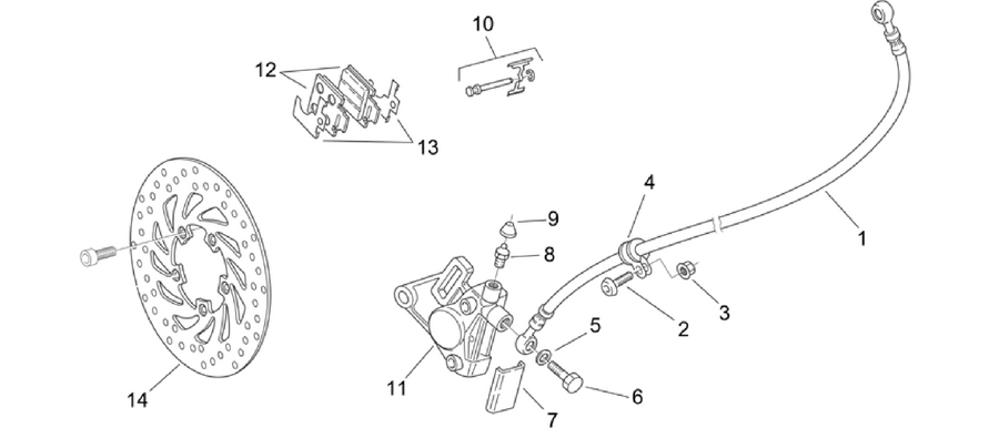 Front brake caliper