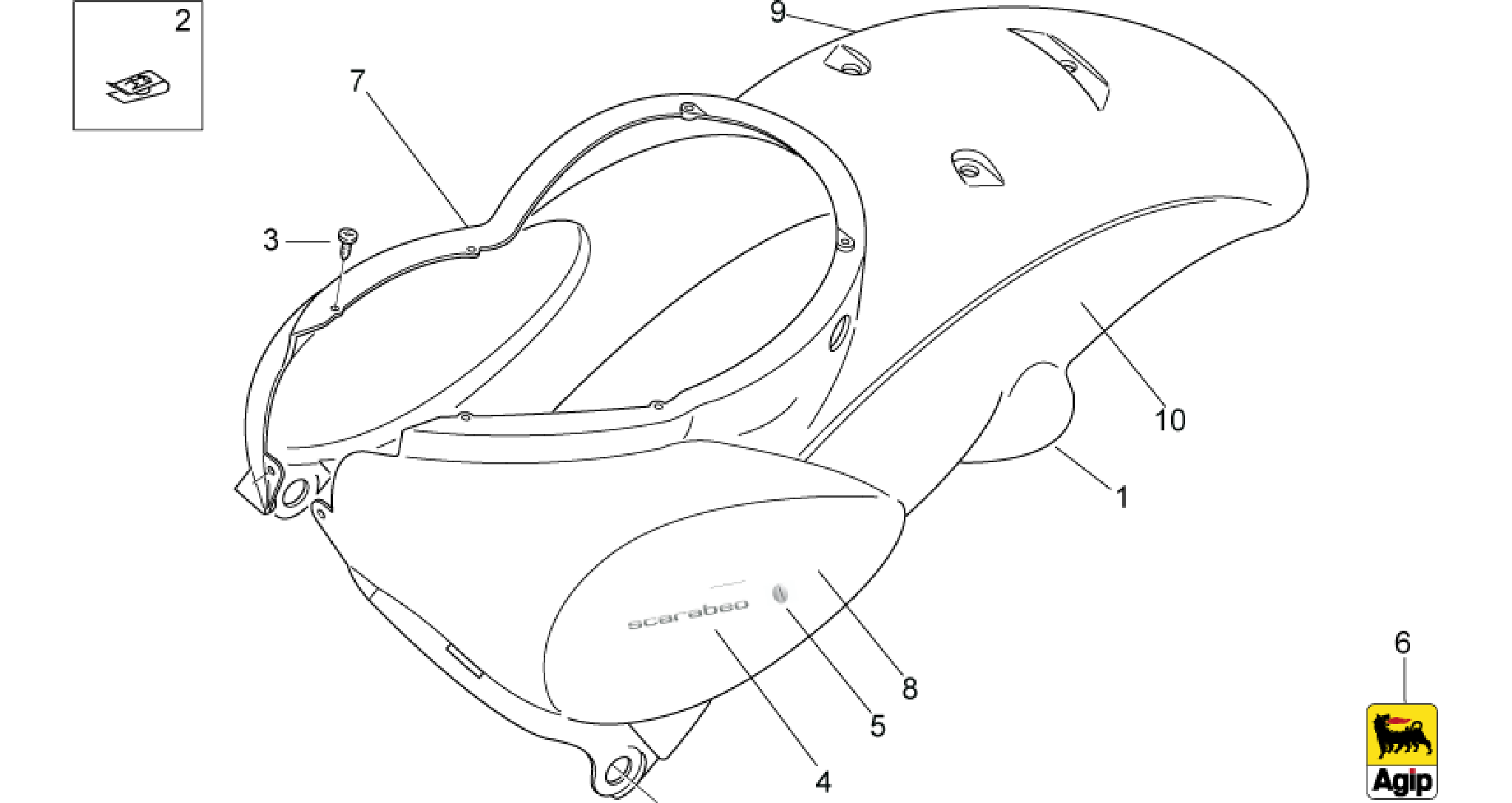 Rear body I - Rear fairing