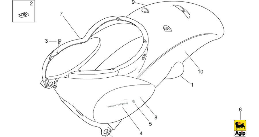 Rear body I - Rear fairing