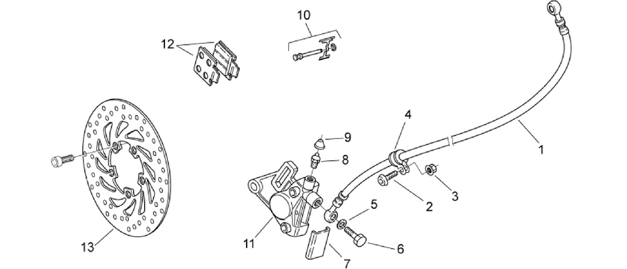 Front brake caliper