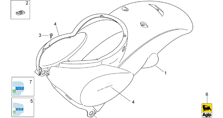 Rear body I - Rear fairing