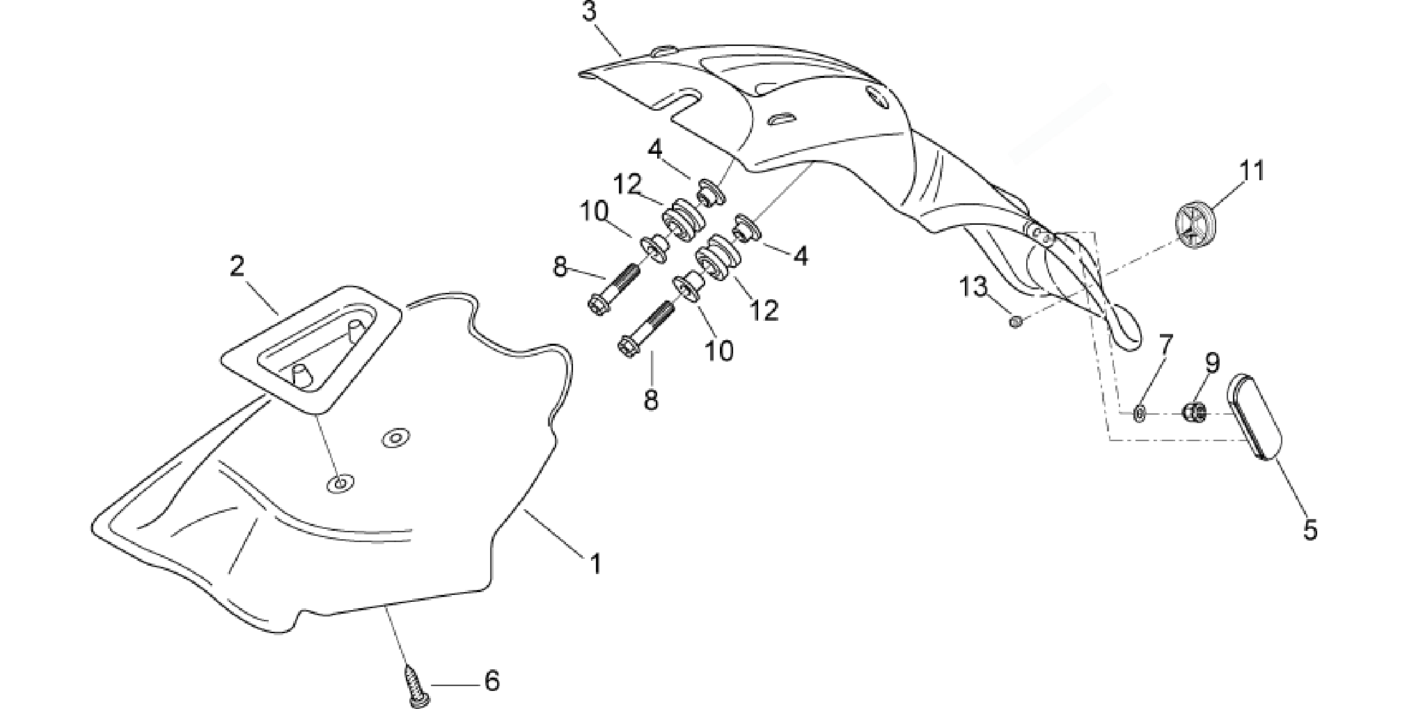 Rear body III - Mudguard